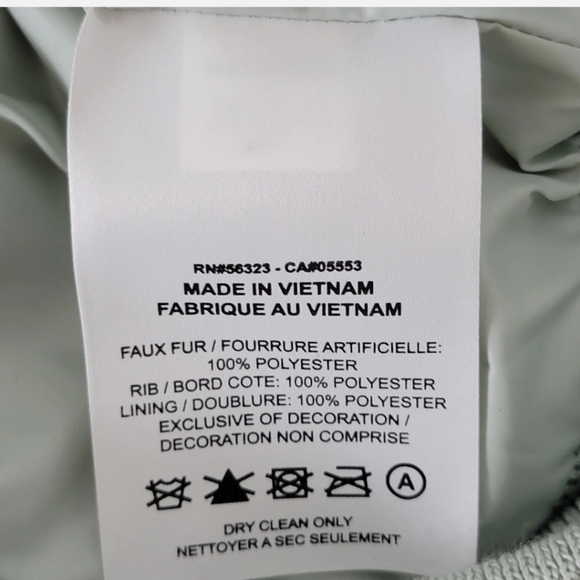 New Nike Women's Sportswear Essentials Faux Fur Grey Jacket DD5116-013 Multi Sz - Picture 4 of 5